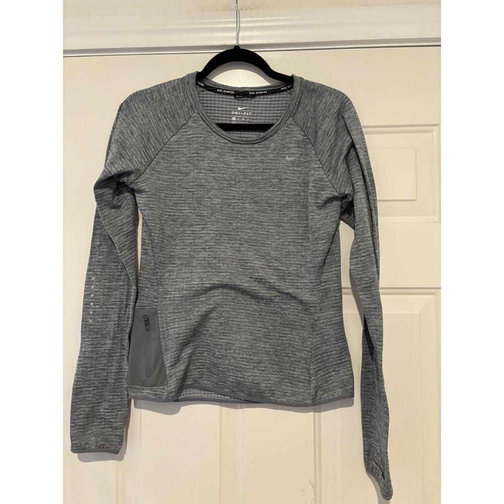 Women's sz XS grey Nike dri fit long sleeve #644